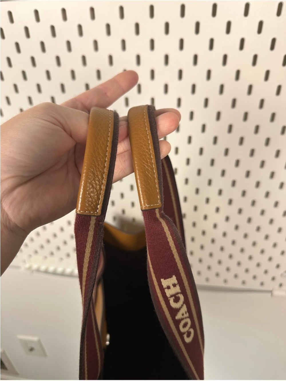 Coach Large Smith Tote in Brown Pebble Leather (CM716, Batch/Factory: J2377 - Picture 11 of 16